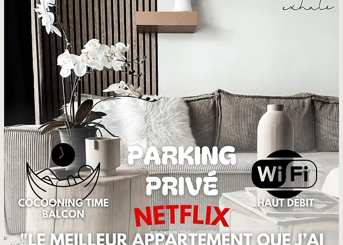 Le Cocon Blanc Metz - T2 - Parking Prive - Balcon - Nouvelle Ville, Gare