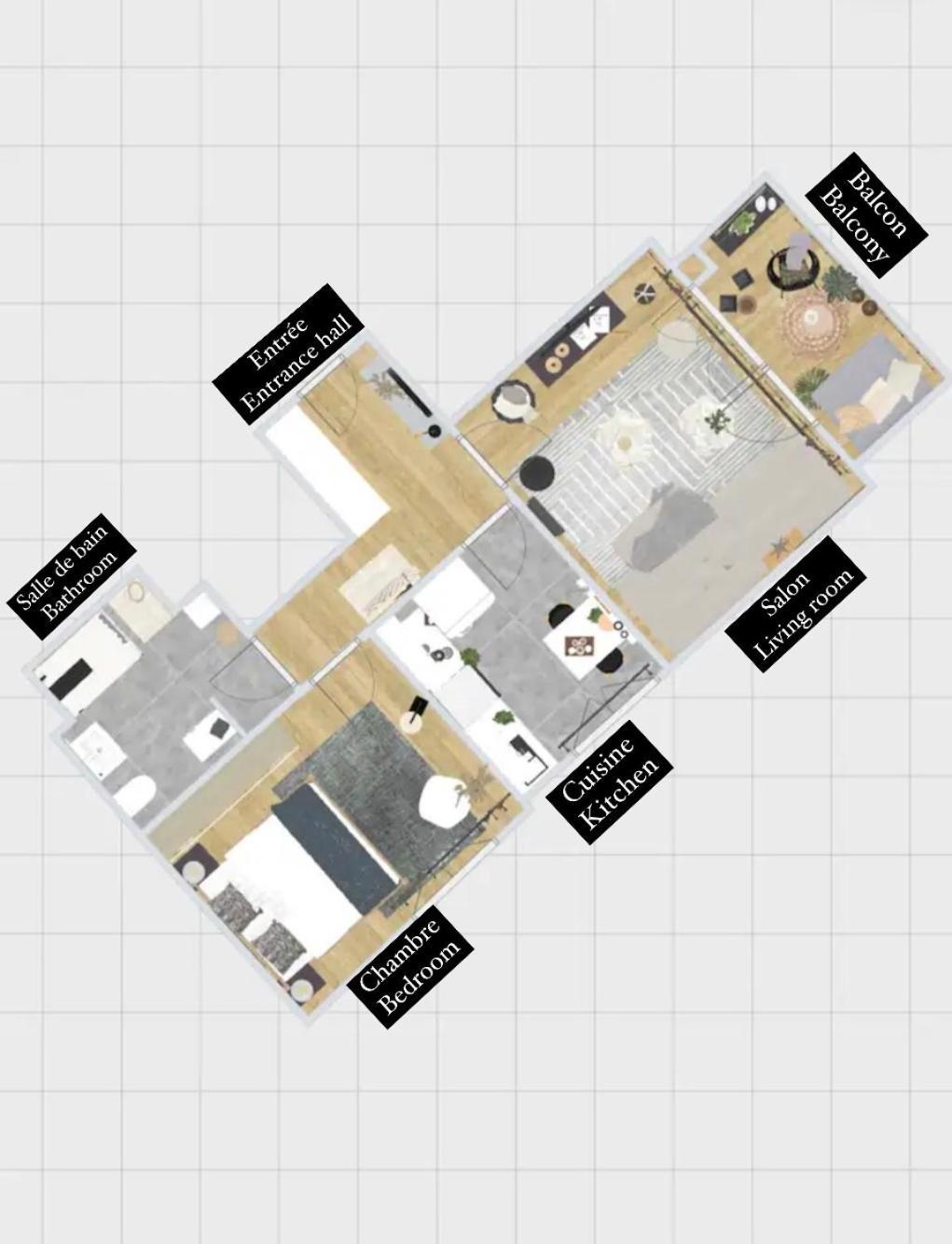 Le Cocon Blanc - T2 - Parking Prive - Balcon - Nouvelle Ville, Gare Apartment *