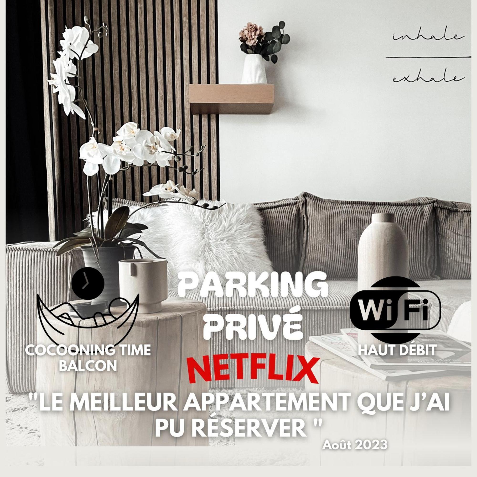 Apartment Le Cocon Blanc - T2 - Parking Prive - Balcon - Nouvelle Ville, Gare
